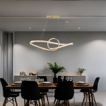 COLGANTE MODERNO TIFFANY DORADO CLARO