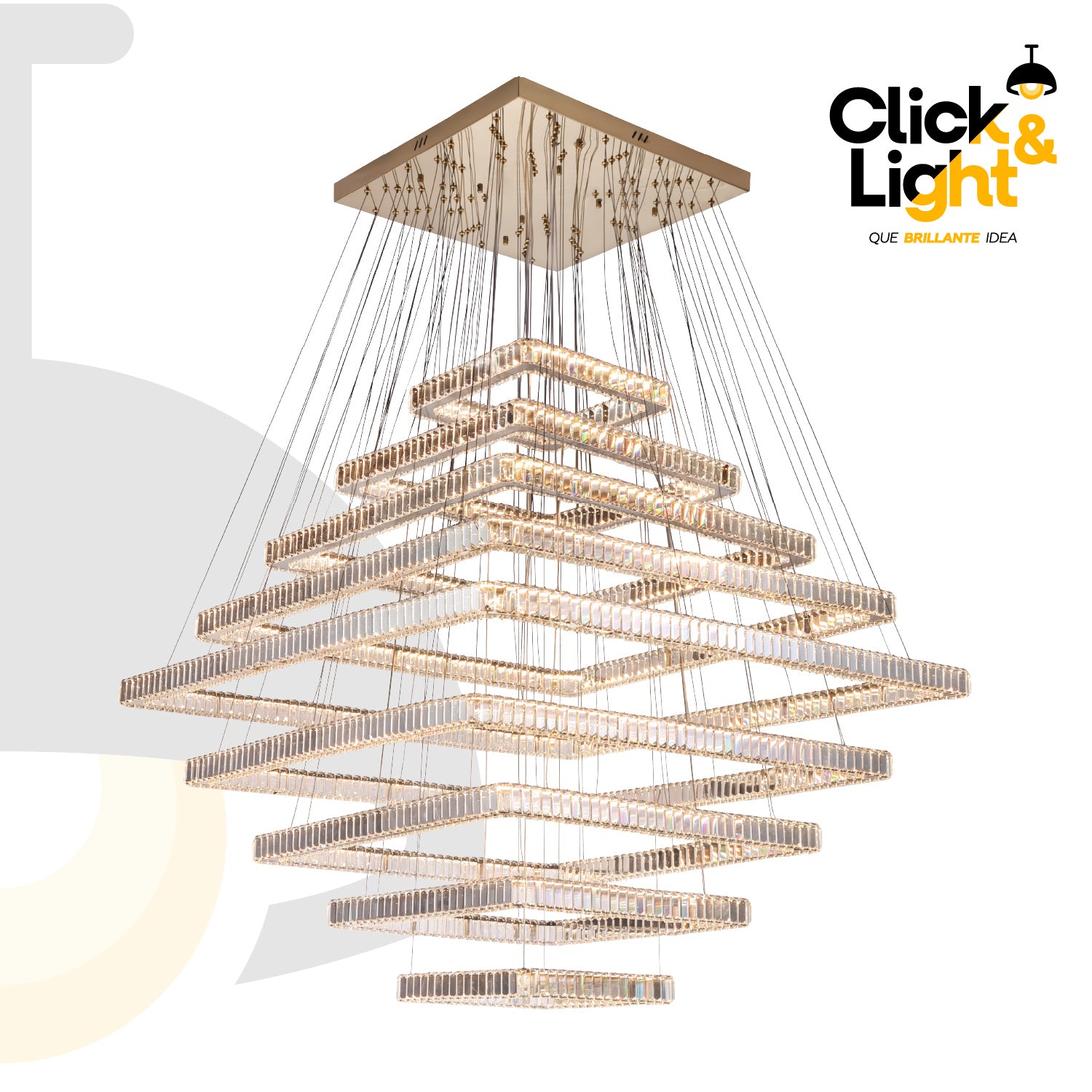 COLGANTE MODERNO LUCIANA DORADO CLARO