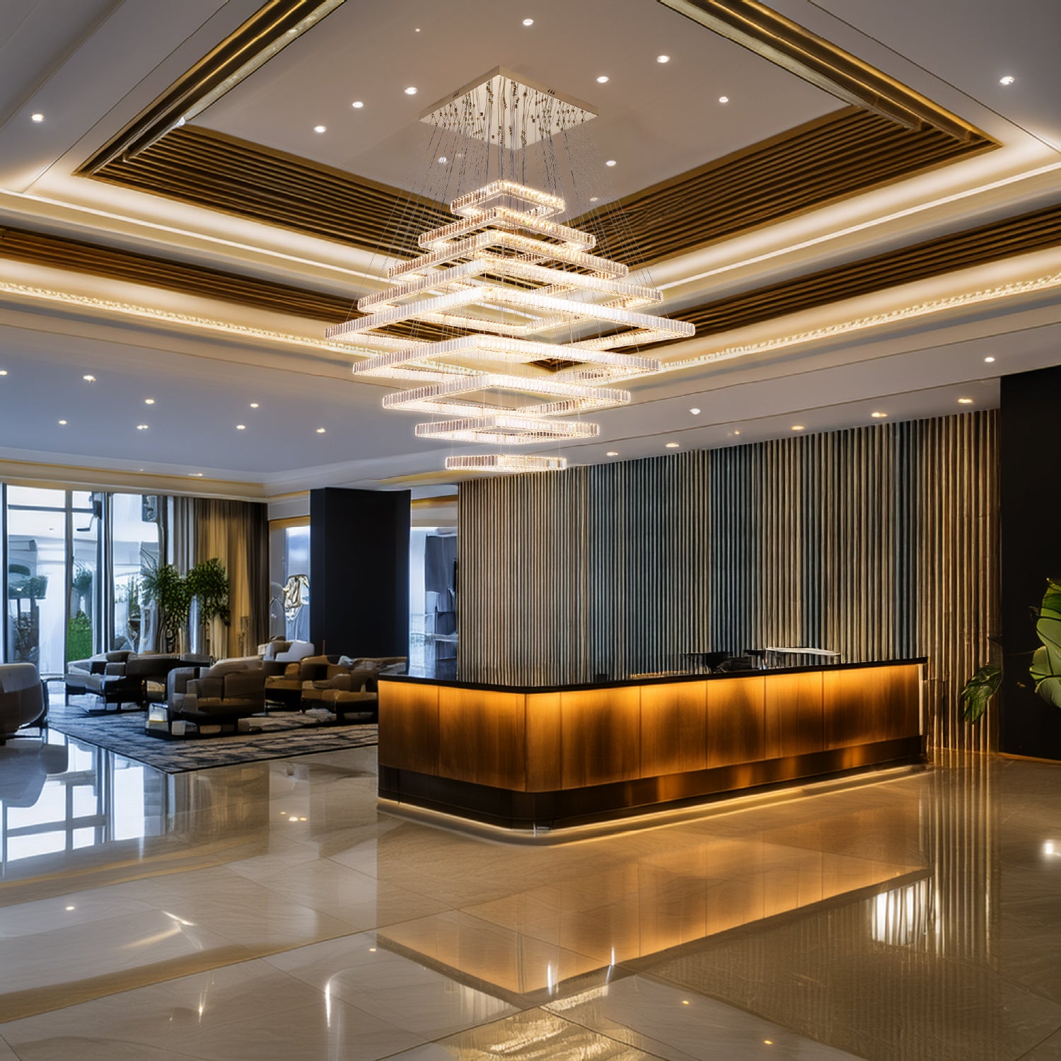 COLGANTE MODERNO LUCIANA DORADO CLARO