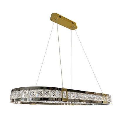 Colgante LED Moderno Dorado Negro Cristales Marca Class - Click & Light