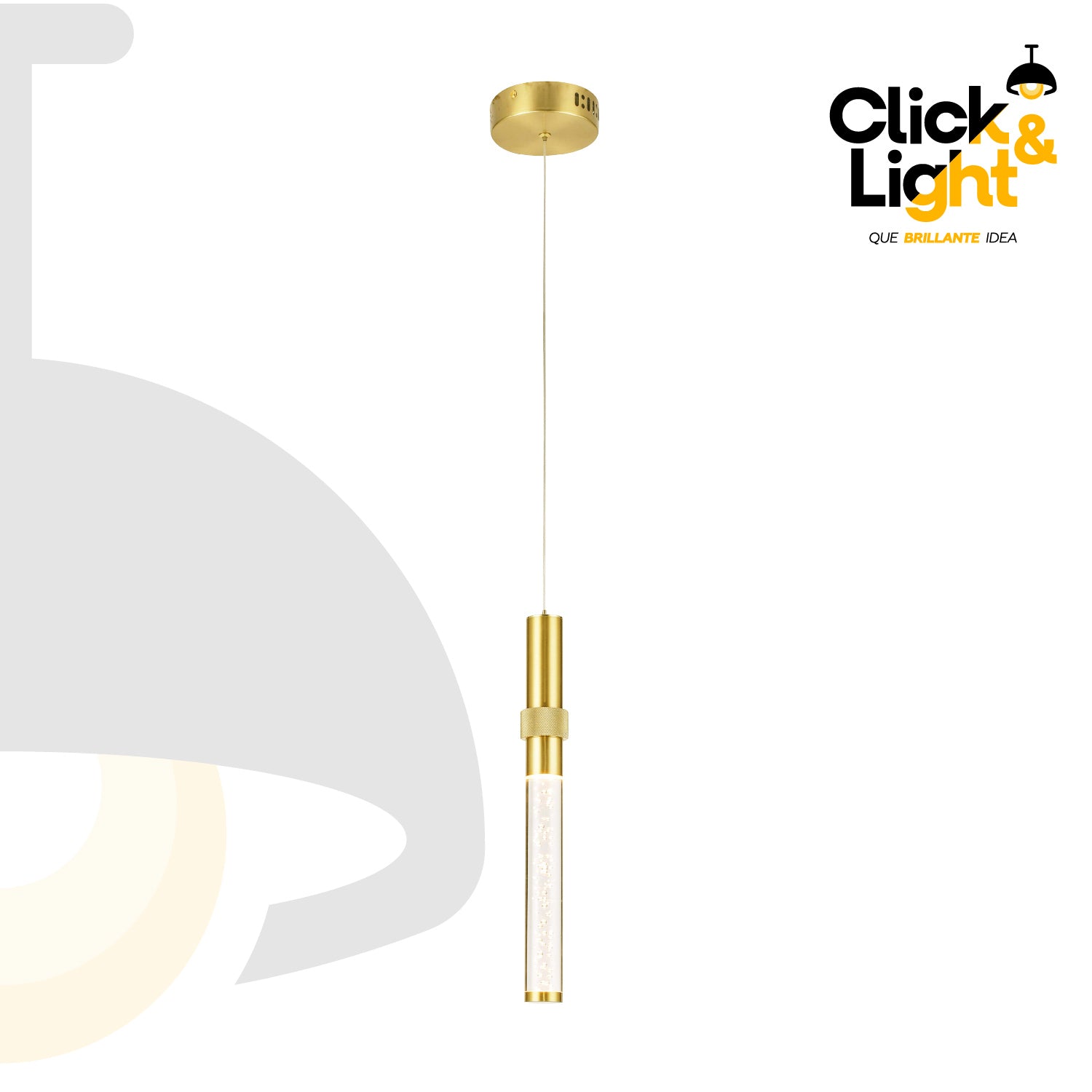 COLGANTE MODERNO MARIANA DORADO CLARO