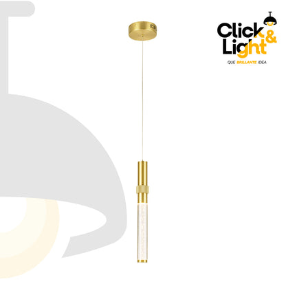COLGANTE MODERNO MARIANA DORADO CLARO