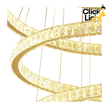 COLGANTE MODERNO MELISSA DORADO CLARO