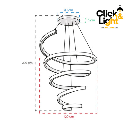 COLGANTE MODERNO MELISSA DORADO CLARO