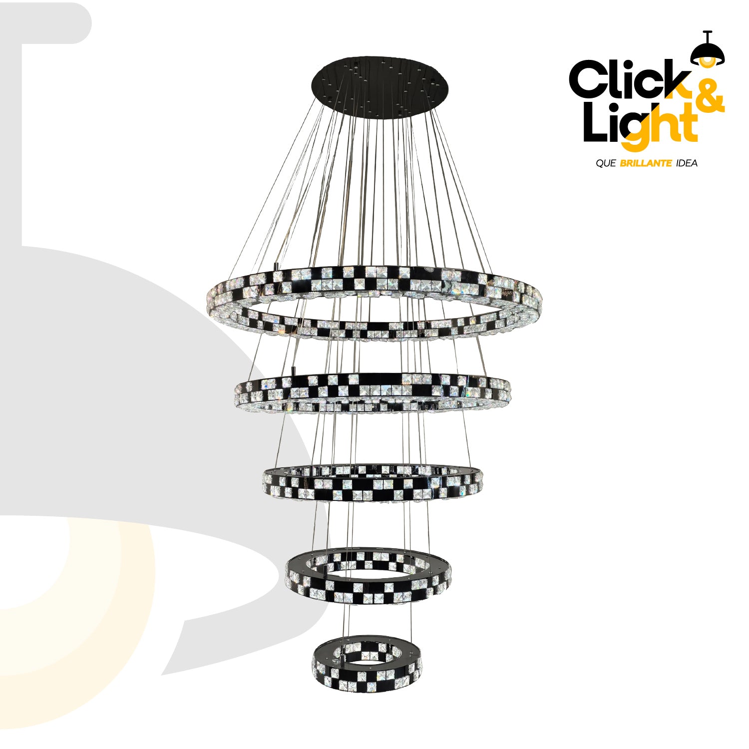 COLGANTE MODERNO ANGEL NEGRO CLARO