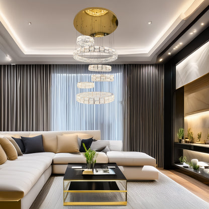 COLGANTE MODERNO MONICA DORADO CLARO