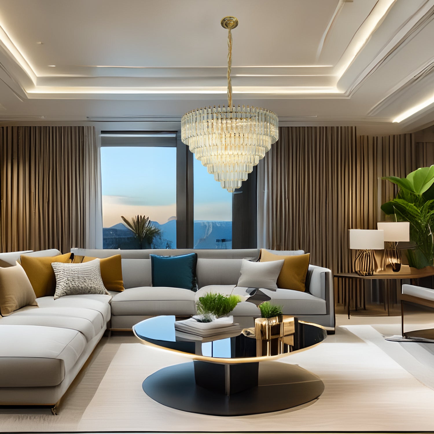 COLGANTE CLÁSICO ANGELA DORADO CLARO