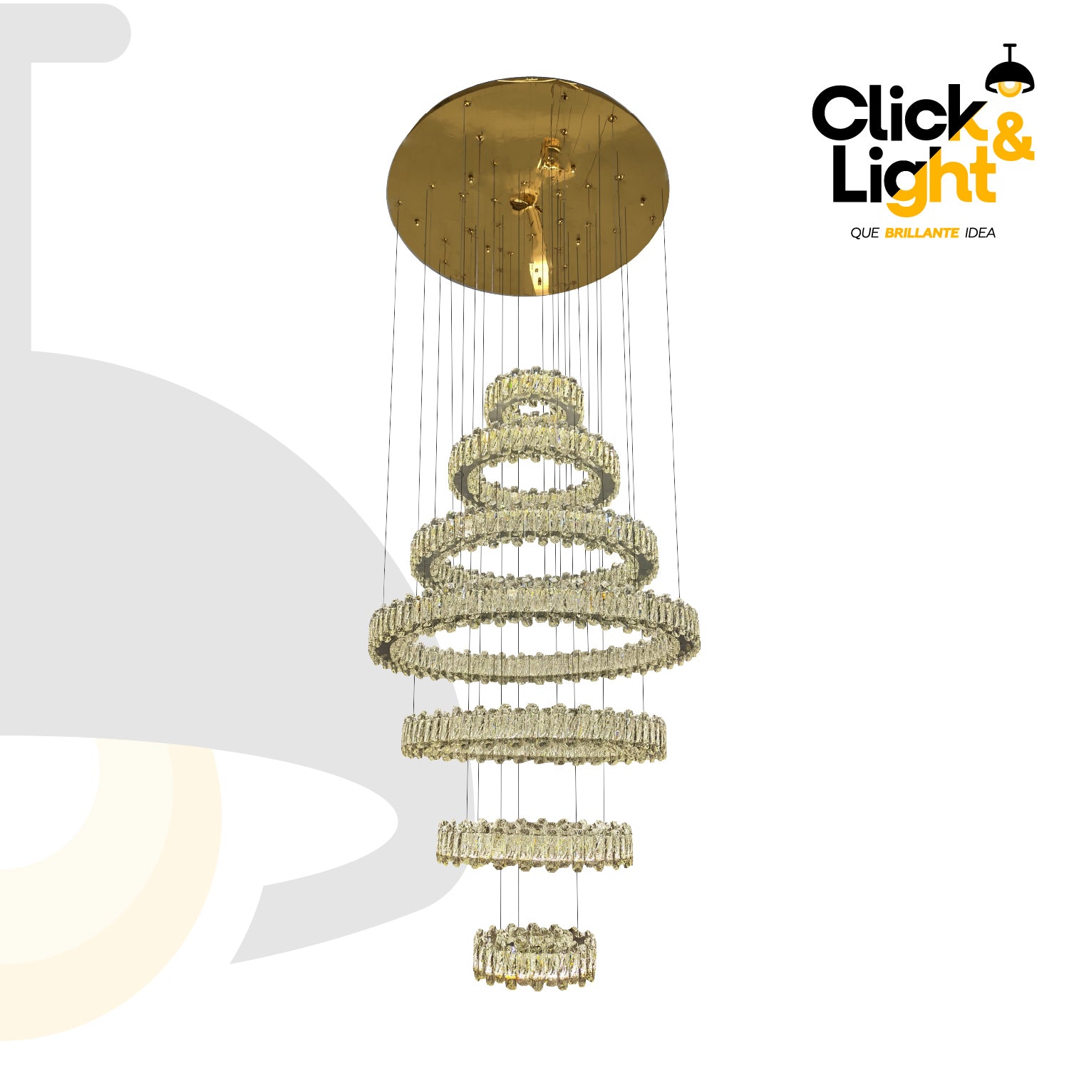 COLGANTE MODERNO GRACIELA DORADO CLARO