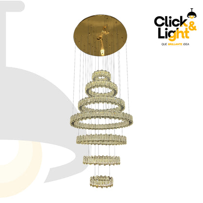 COLGANTE MODERNO GRACIELA DORADO CLARO