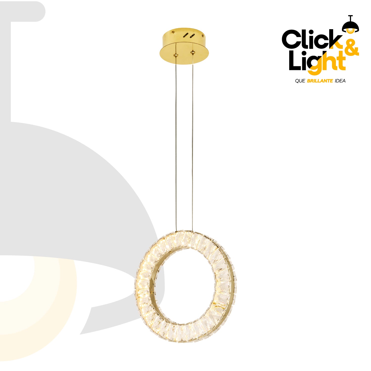 COLGANTE MODERNO FATIMA DORADO CLARO