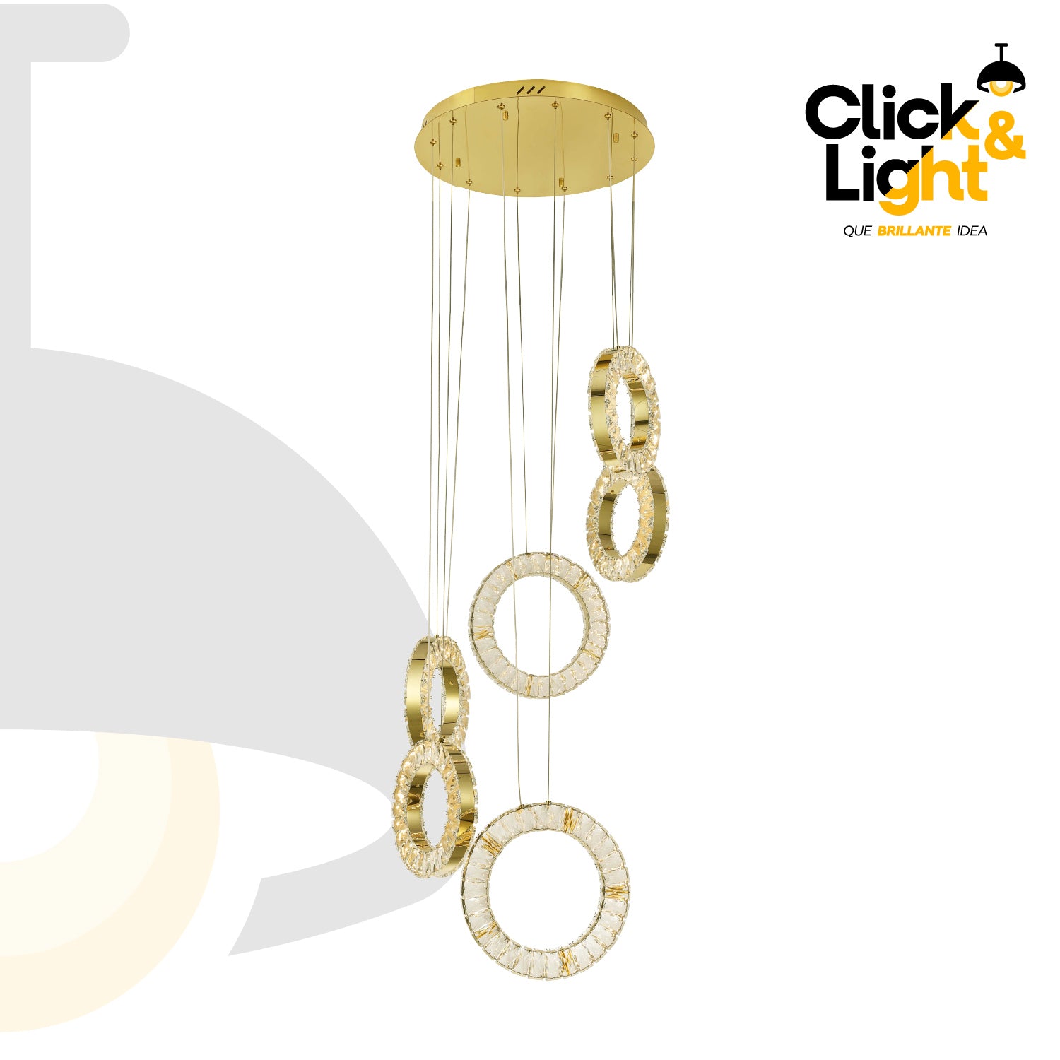 COLAGANTE MODERNO DAISY DORADO CLARO