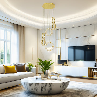 COLAGANTE MODERNO DAISY DORADO CLARO