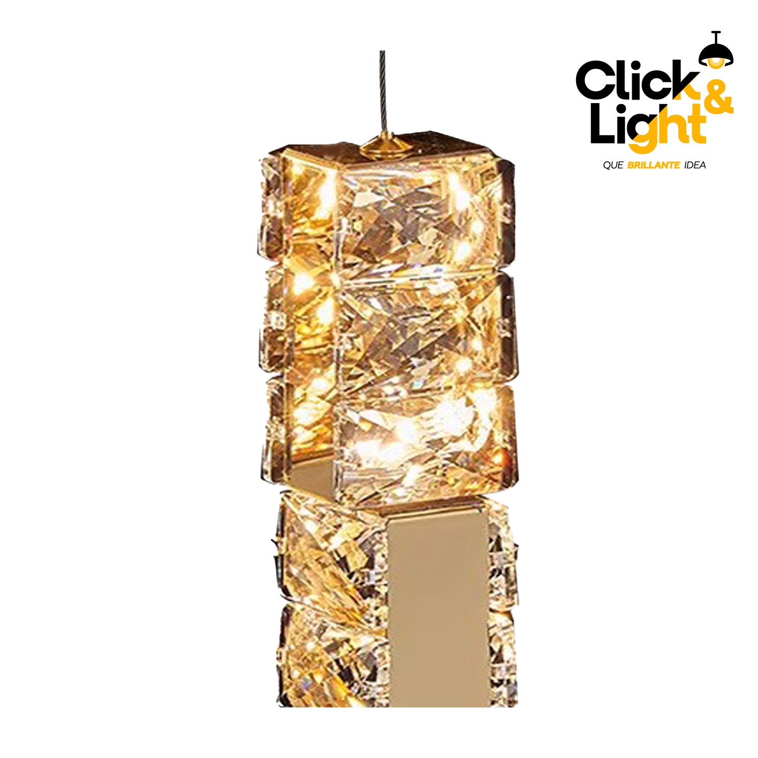 COLGANTE ISABELLA MODERNO  DORADO CLARO