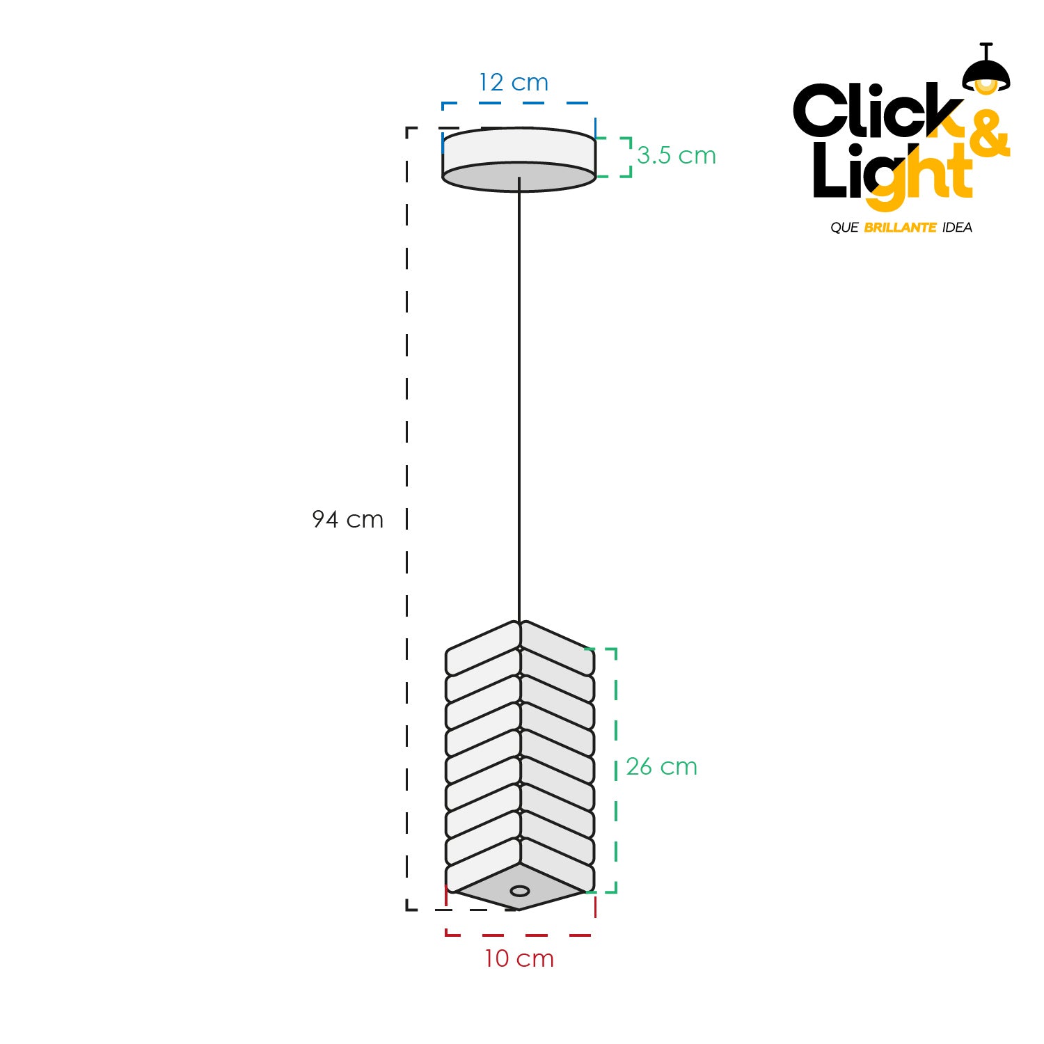 COLGANTE MODERNO KATIA  DORADO CLARO