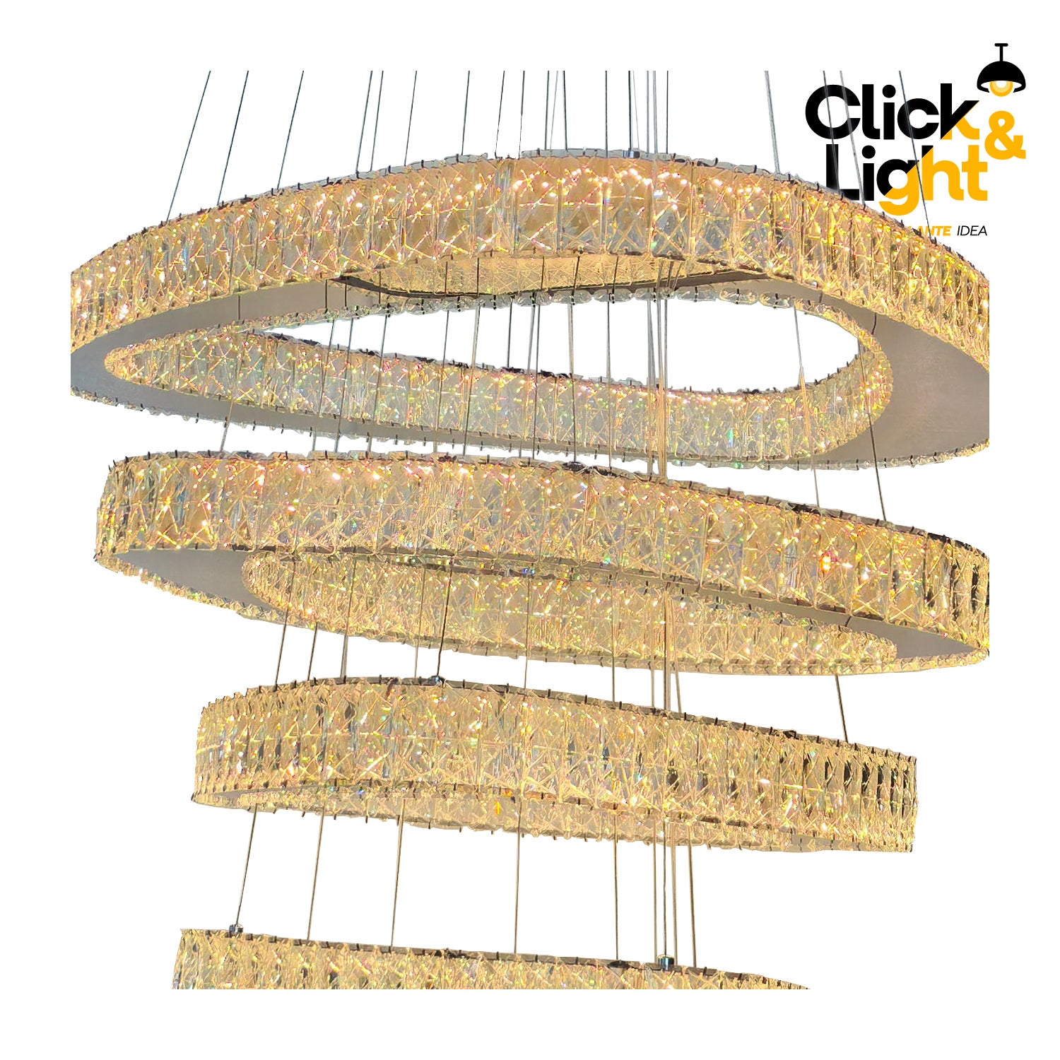 COLGANTE NATALIA MODERNO DORADO CLARO