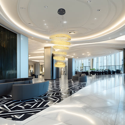 COLGANTE NATALIA MODERNO DORADO CLARO