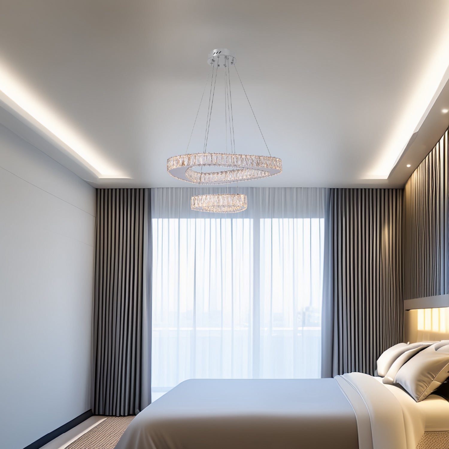 COLGANTE YOSELIN MODERNO DORADO CLARO