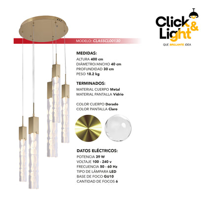Colgante Kiera Estilo Moderno CLASSCL00130