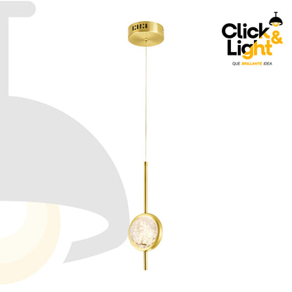 COLGANTE DAYANA MODERNO DORADO CLARO