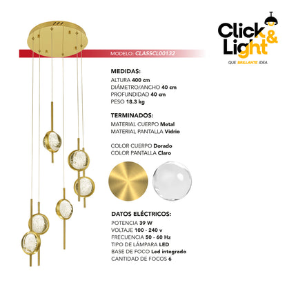 Colgante moderno Serei doble altura