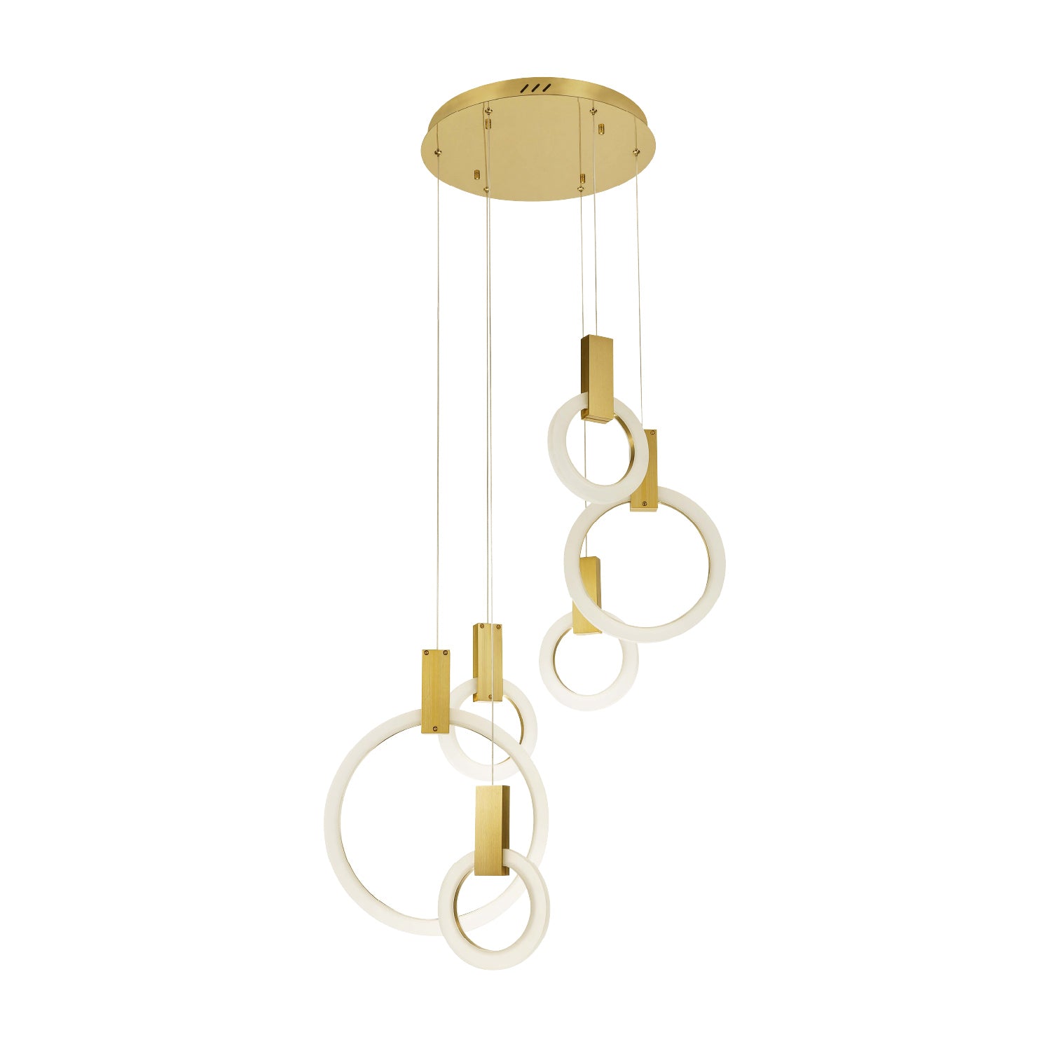 Colgante Nancy Dorado Mate con Cambios de Luz
