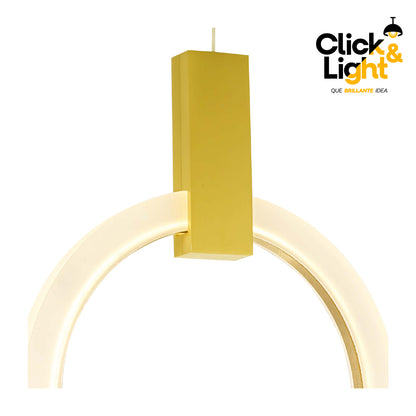 COLGANTE NANCY MODERNO COLOR DORADO MATE