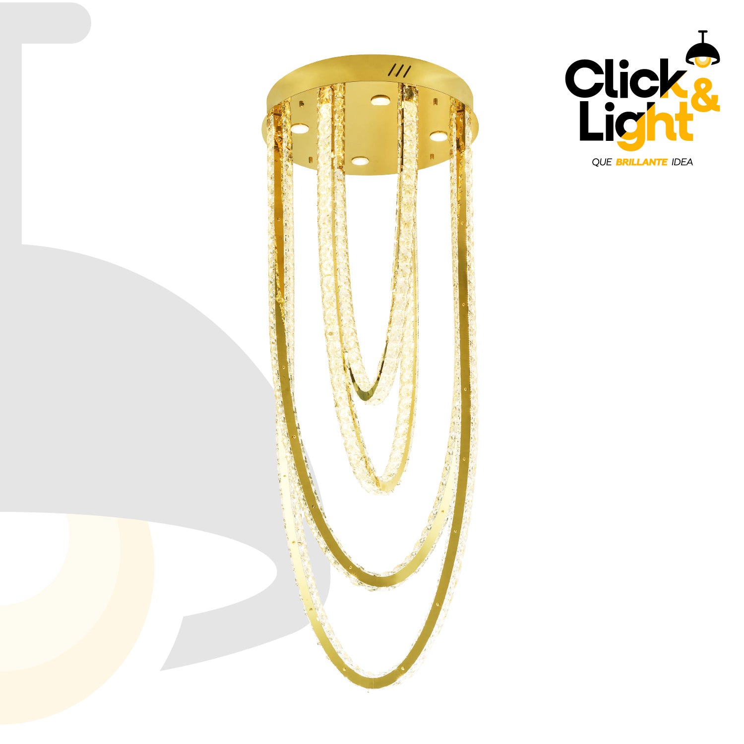 COLGANTE MODERNO GIANNA COLOR DORADO CLARO