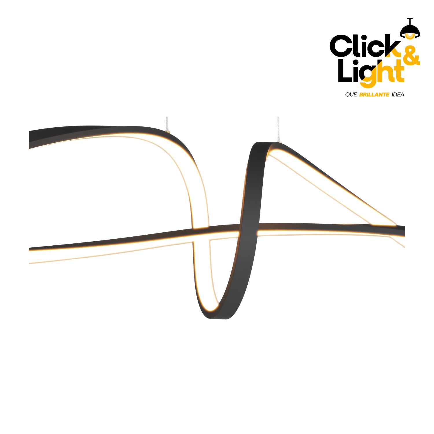 Colgante Minimalista Axis Color Negro Mate