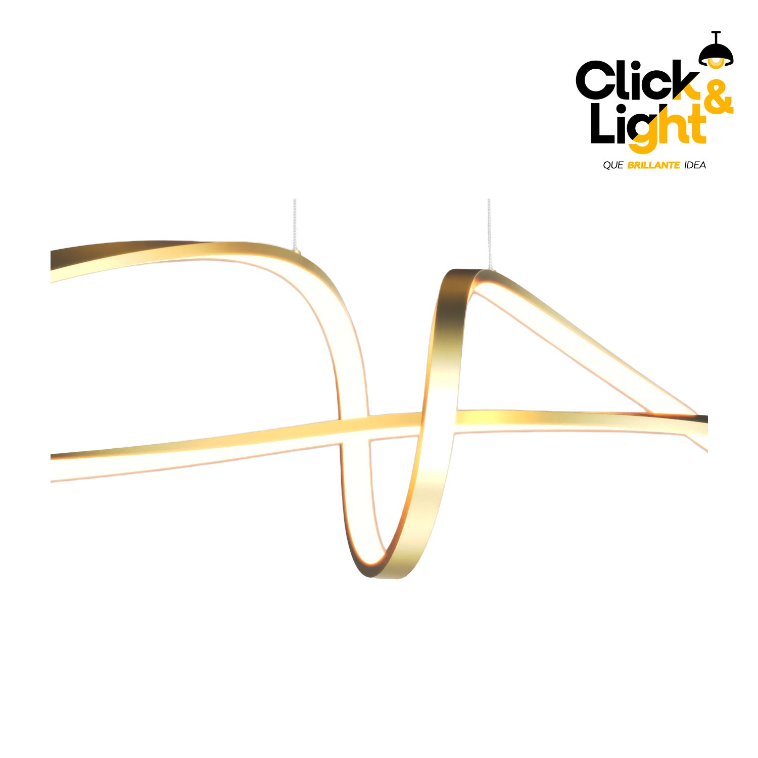 Colgante Minimalista Wolvo Color Dorado Mate