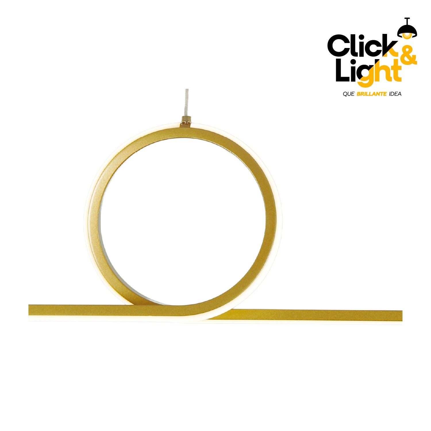 Colgante Minimalista Nara Color Dorado Mate