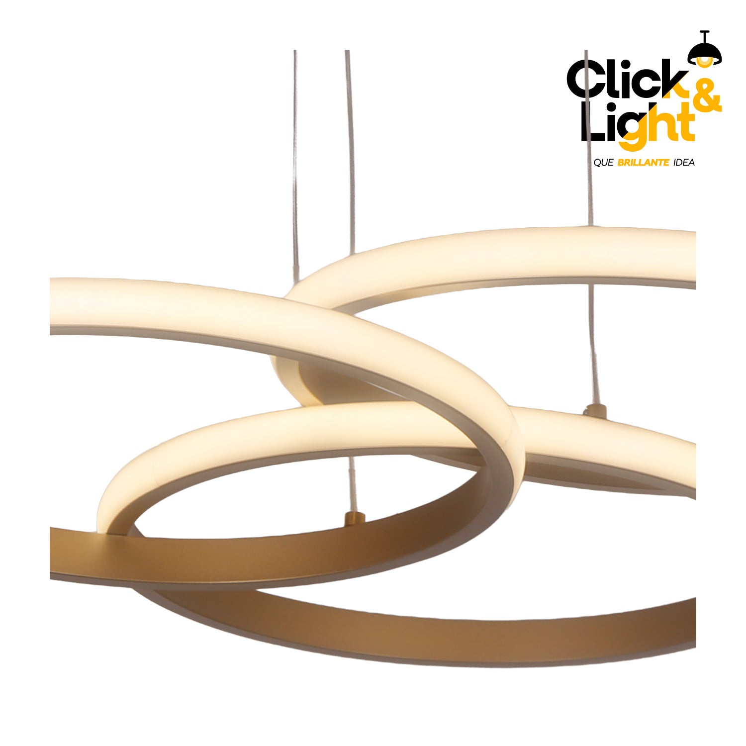 Colgante Minimalista Yermo Color Dorado Claro