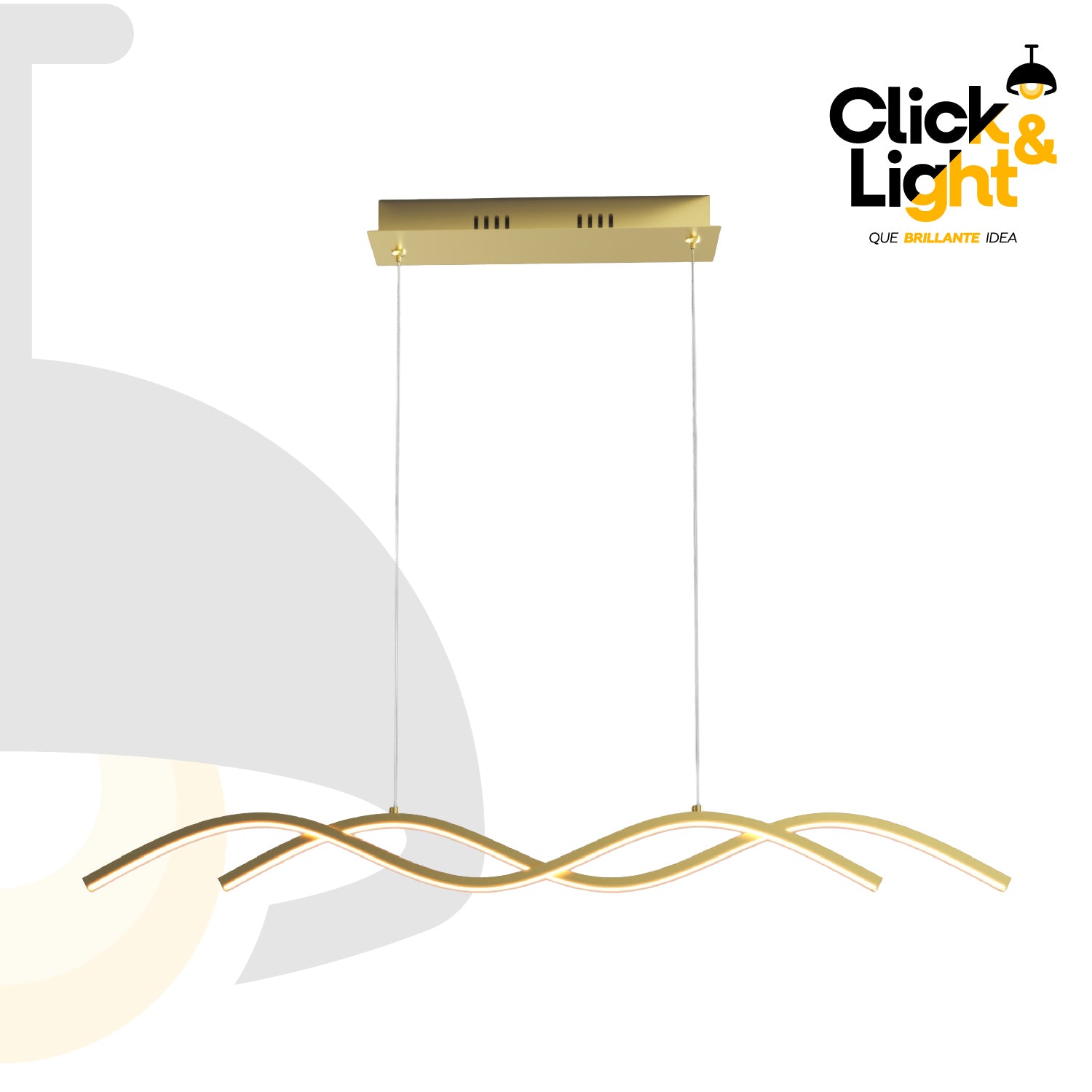 Colgante Minimalista Cira Color Dorado Mate