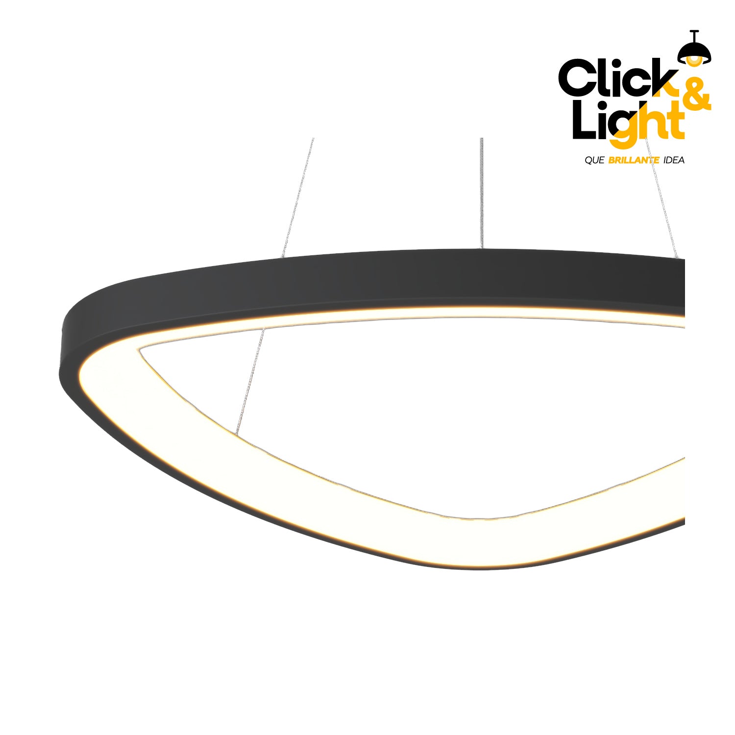 Colgante Minimalista Vetra Color Negro Mate