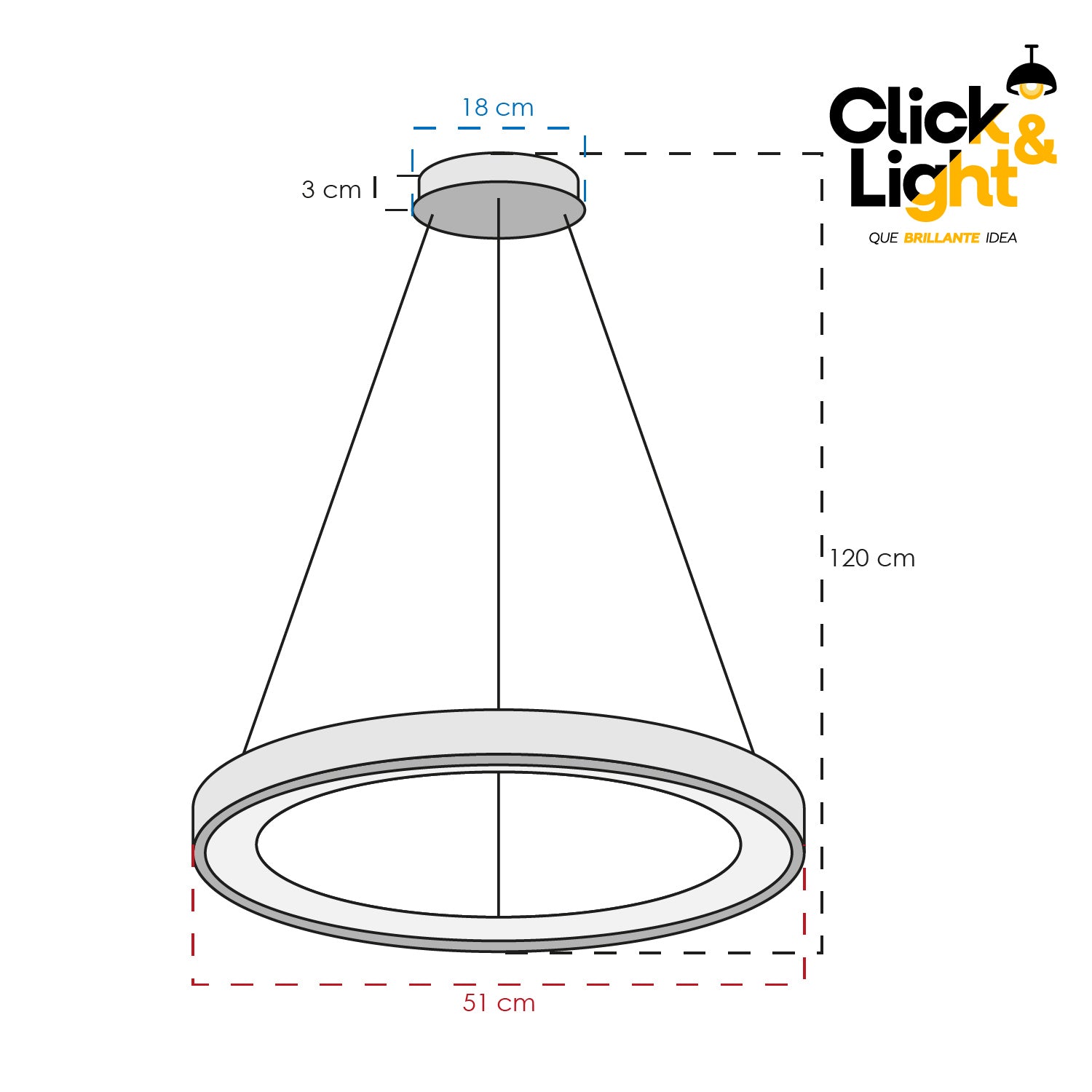 Colgante Minimalista Orbit Color Negro Mate