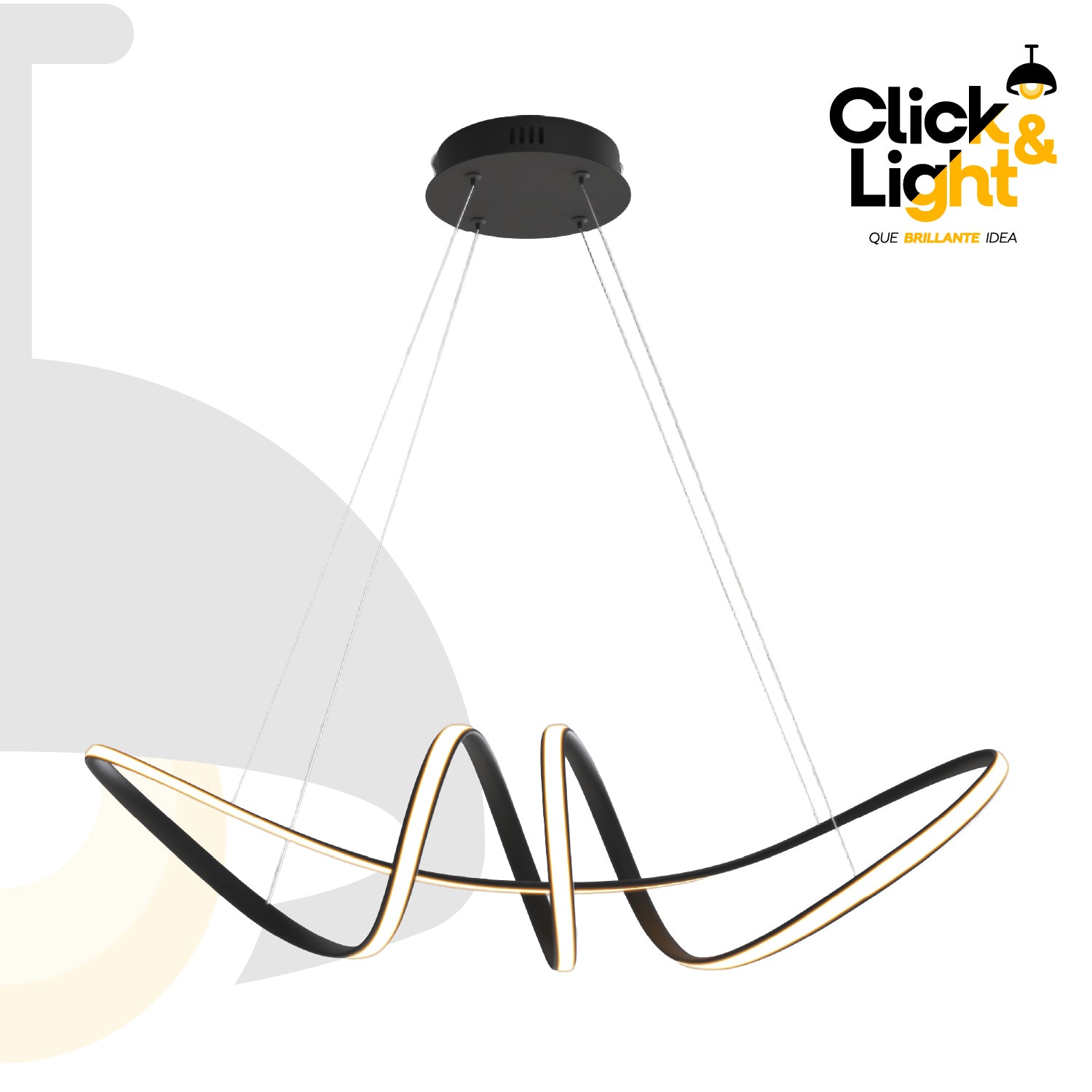 Colgante Minimalista Bruma Color Negro Mate