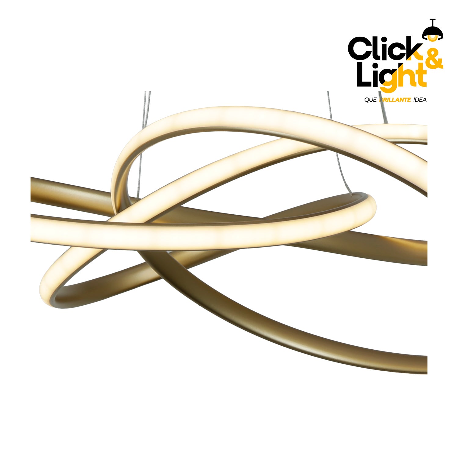 Colgante Minimalista Core Color Dorado Mate