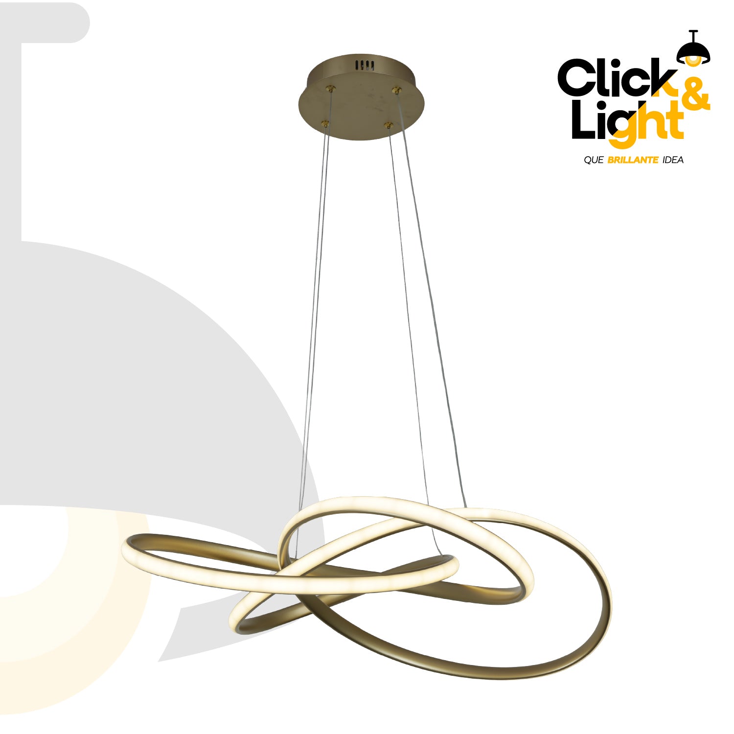Colgante Minimalista Core Color Dorado Mate