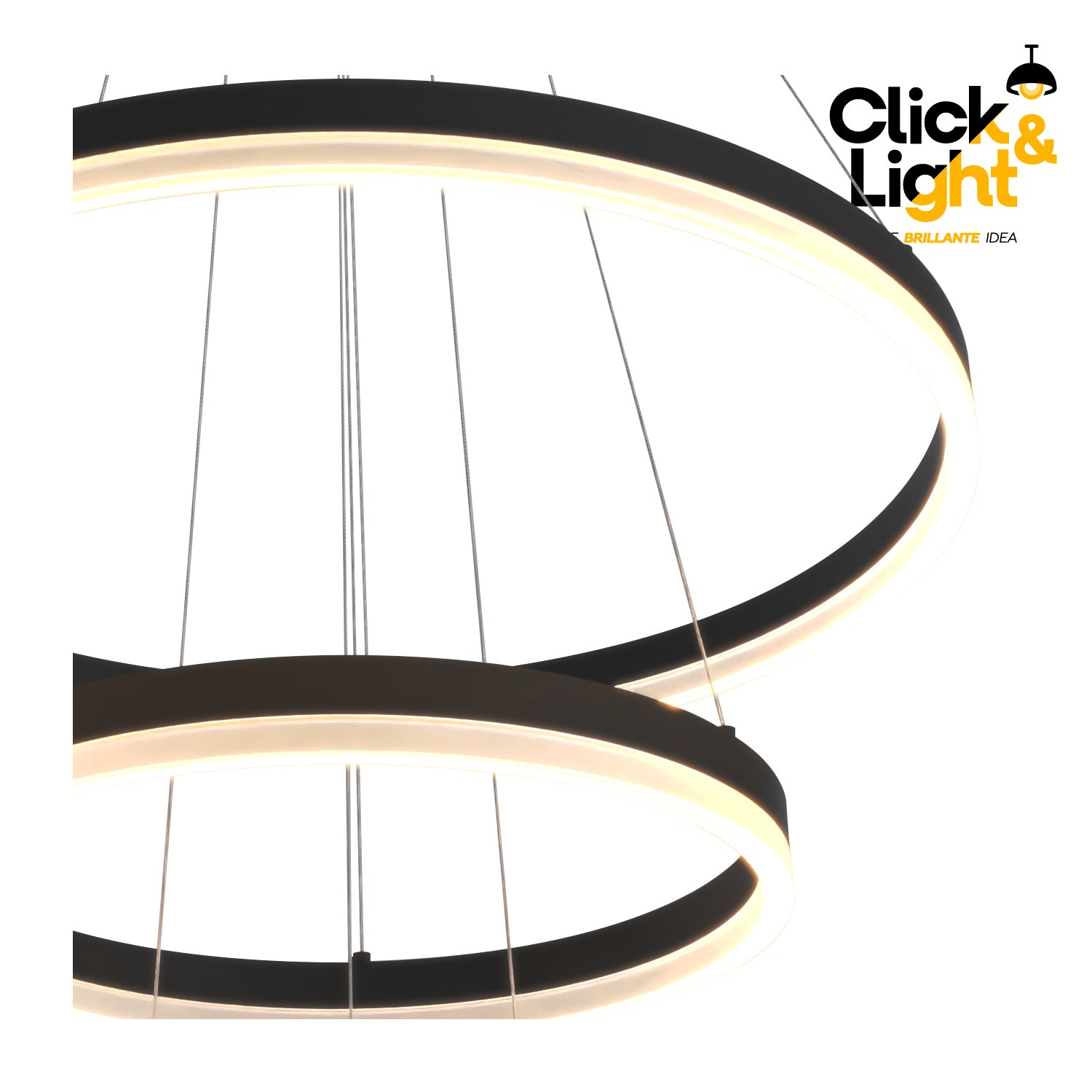 Colgante Minimalista Balance Color Negro Mate