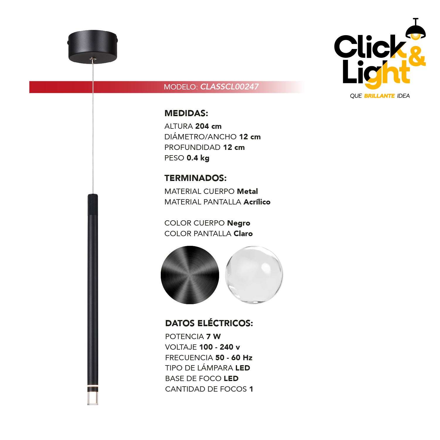 Colgante Altum Estilo Minimalista