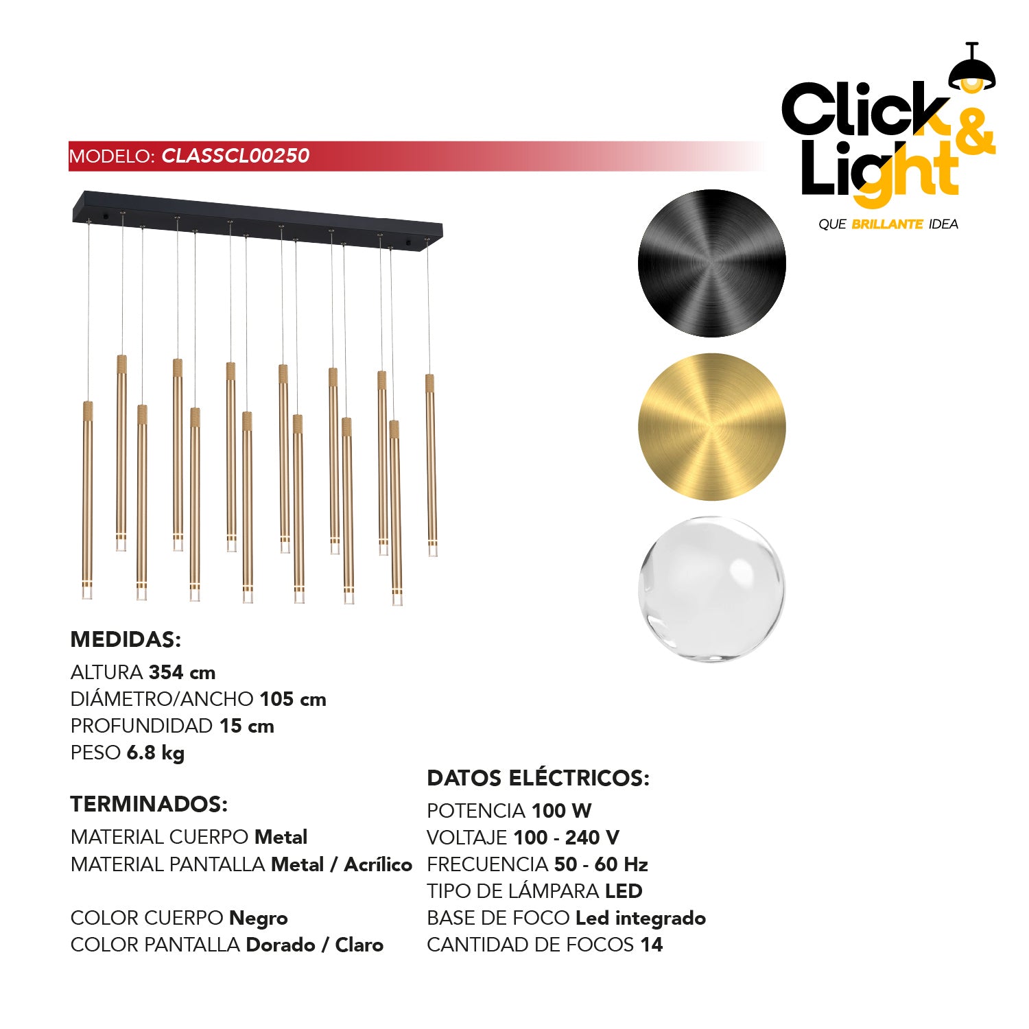 Colgante Altéa Estilo Minimalista