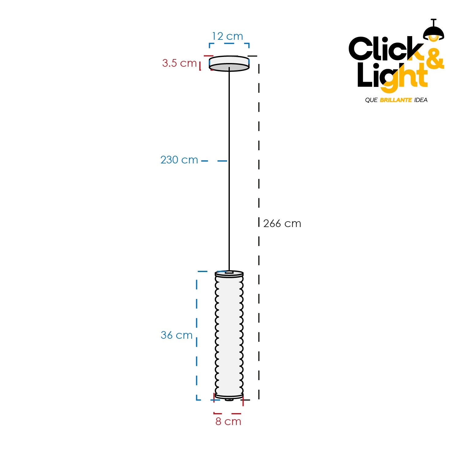 lámpara colgante individual minimalista negro Lumia