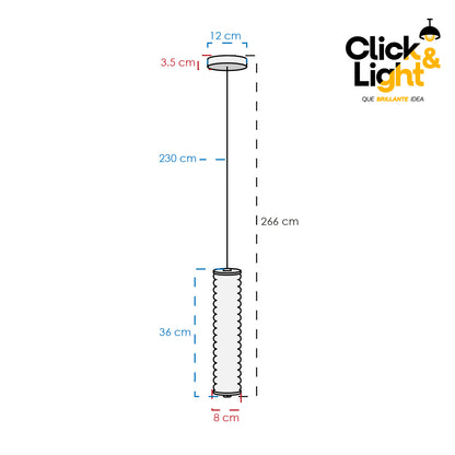 lámpara colgante individual minimalista negro Lumia