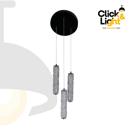 Lampara Colgante Negro Estilo Moderno Johannes