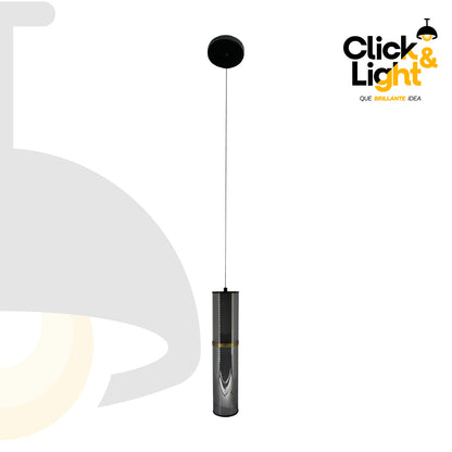 Lampara Colgante Cuprum Negro Estilo Moderno