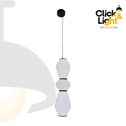 Colgante LED Hector · pantalla espiral, blanco