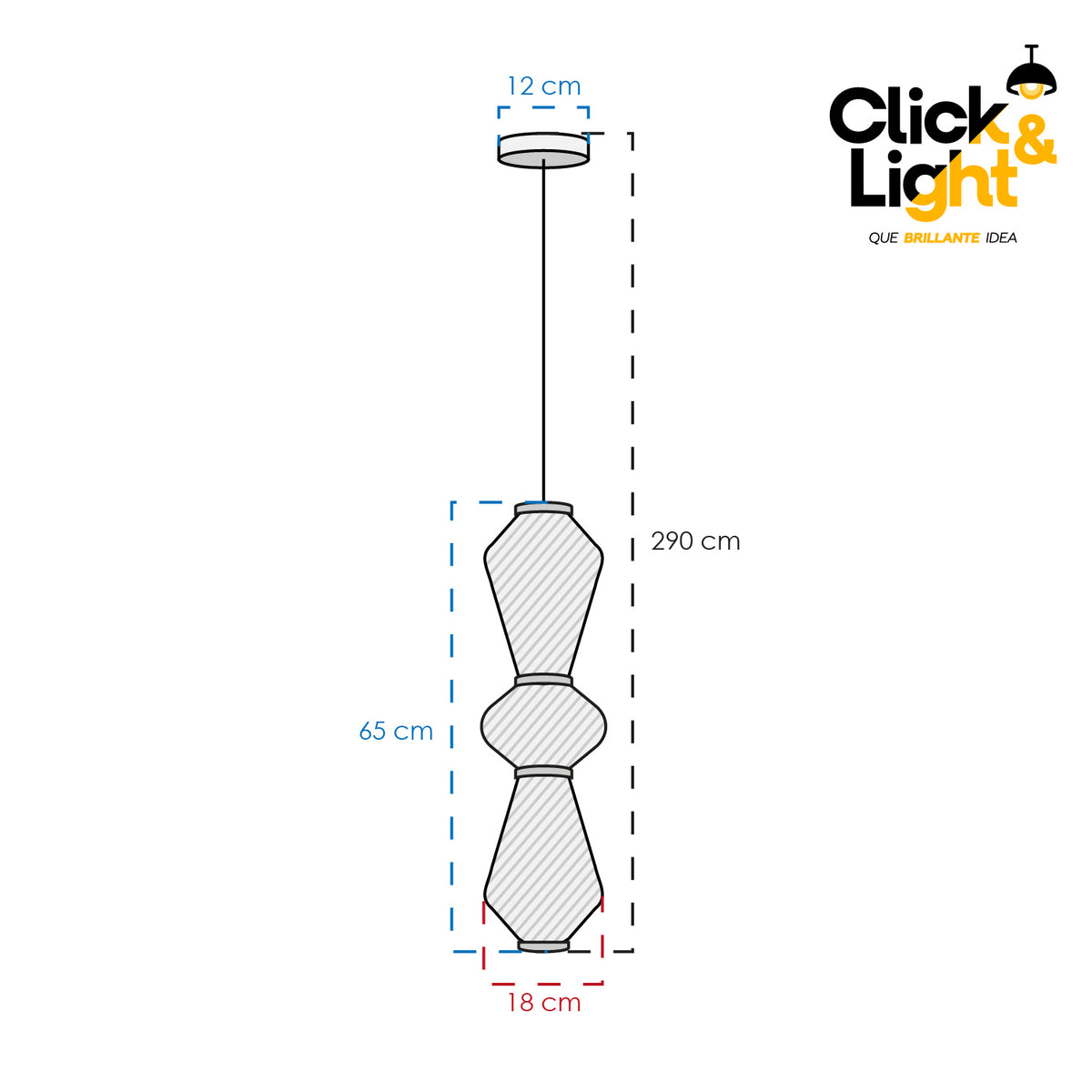 Colgante LED Hector · pantalla espiral, blanco