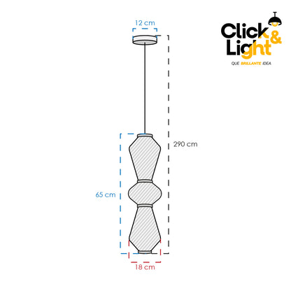 Colgante LED Hector · pantalla espiral, blanco