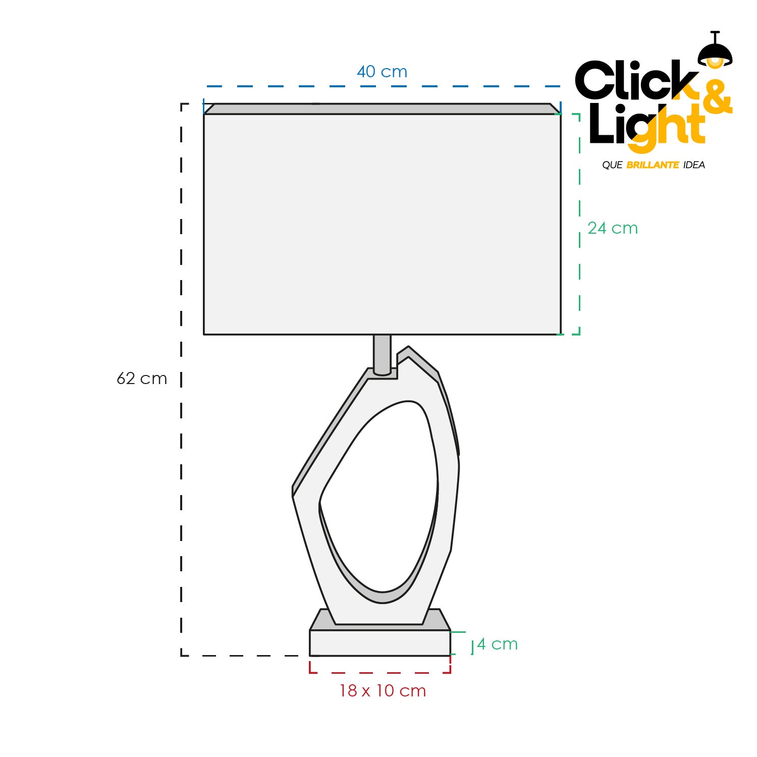 Lámpara De Mesa Estilo Contemporáneo