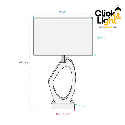 Lámpara De Mesa Estilo Contemporáneo