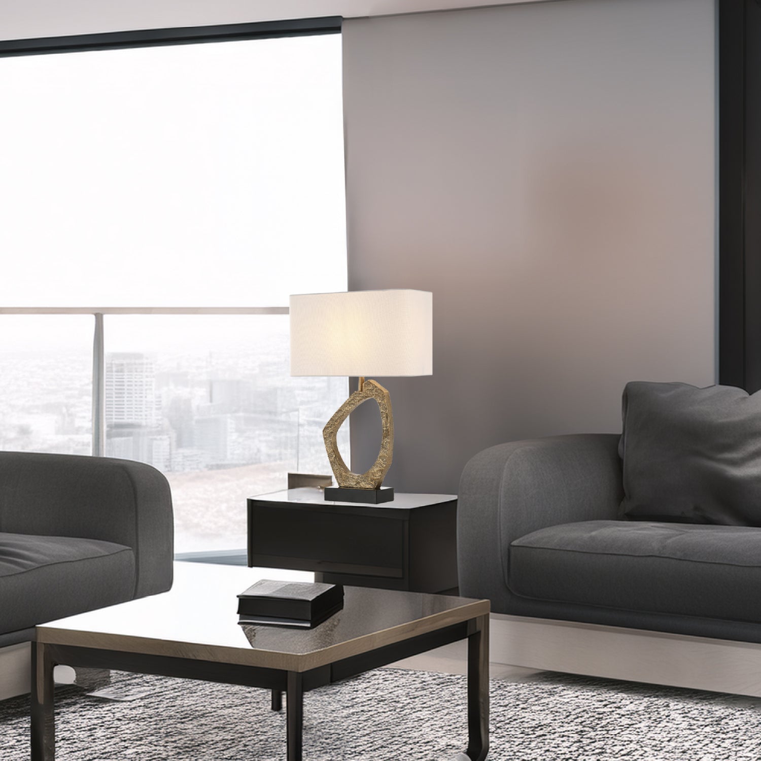 Lámpara De Mesa Estilo Contemporáneo